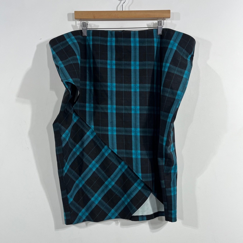 Torrid Academia Tartan Plaid Preppy Cottagecore Wrap Mini Skirt 4X Fairy Grunge